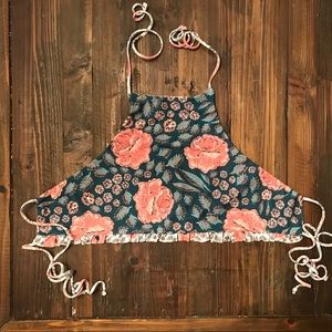 Beach Riot x SCF Iris Top in Vintage Floral